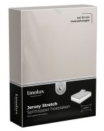 Linolux Hoeslaken Jersey Splittopper Stone