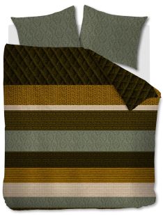 Beddinghouse Dekbedovertrek Flanel Lowie Olive Green