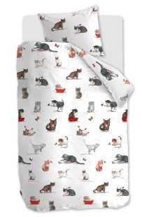 Beddinghouse Kids Dekbedovertrek Cute Cats Multi