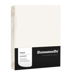 Bonnanotte Hoeslaken Flanel Offwhite