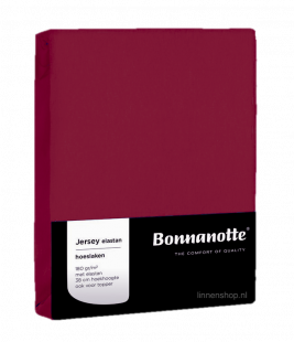 Bonnanotte (topper) Hoeslaken Jersey Elastan Amarant