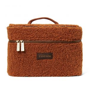 Essenza Beauty Case Tracy Teddy Leather Brown