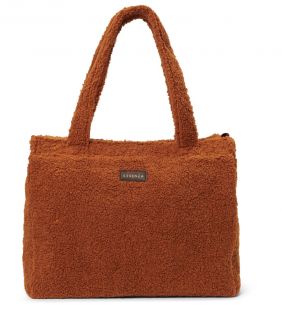 Essenza Schoudertas Peyton Teddy Leather Brown