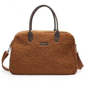 Essenza Weekendtas Pebbles Teddy Leather Brown
