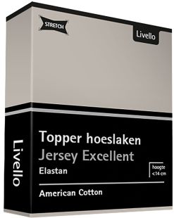 Livello Hoeslaken Topper Jersey Excellent Stone 250 gr