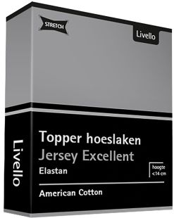 Livello Hoeslaken Topper Jersey Excellent Light Grey 250 gr