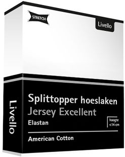 Livello Hoeslaken Splittopper Jersey Excellent White 250 gr