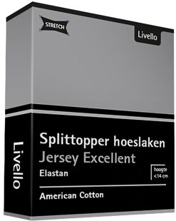 Livello Hoeslaken Splittopper Jersey Excellent Light Grey 250 gr