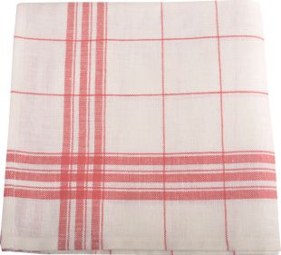 Theedoek Glazendoek 95% linnen Rood