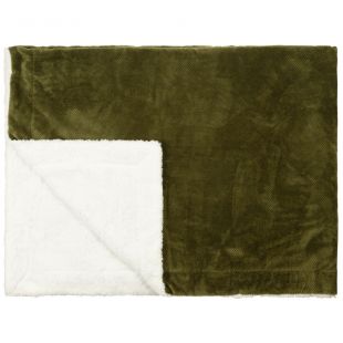 Livello Fleece Plaid Calvin Olive