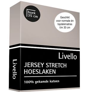 Livello (topper) Hoeslaken Jersey Stone
