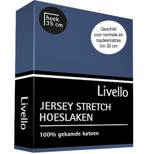 Livello (topper) Hoeslaken Jersey Denim