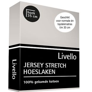 Livello (topper) Hoeslaken Jersey Light Grey