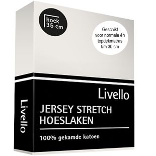 Livello (topper) Hoeslaken Jersey Offwhite