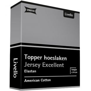 Livello Hoeslaken Topper Jersey Excellent Light Grey 250 gr