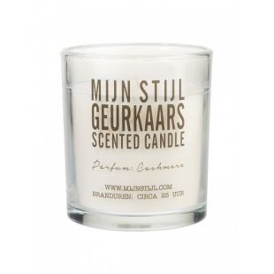 Mijn Stijl Geurkaars glas Cashmere soja basis