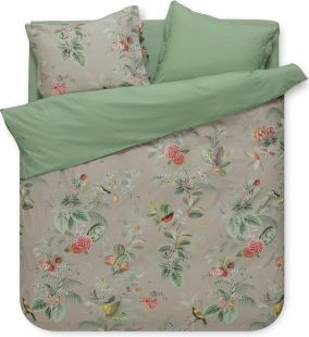Pip Studio Dekbedovertrek Floris Khaki