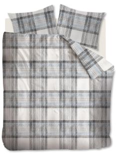 Riviera Maison Dekbedovertrek Flanel Blake University Bluegrey