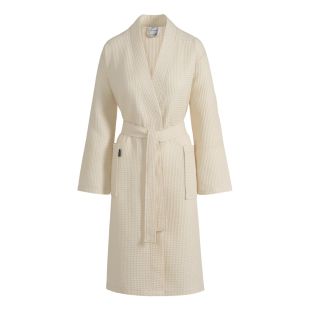 Vandyck Wafel Badjas Biarritz Cream Tan