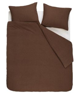 VT Wonen Dekbedovertrek Flanel Brown