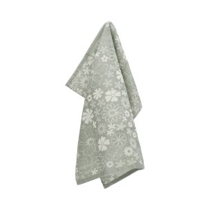 Bunzlau Castle Theedoek Flowerbed Dark Green GOTS